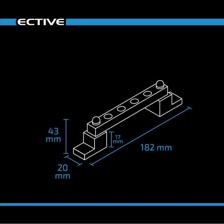 Image du produit Ective Barre de distribution de courant quadruple 150A DC/AC