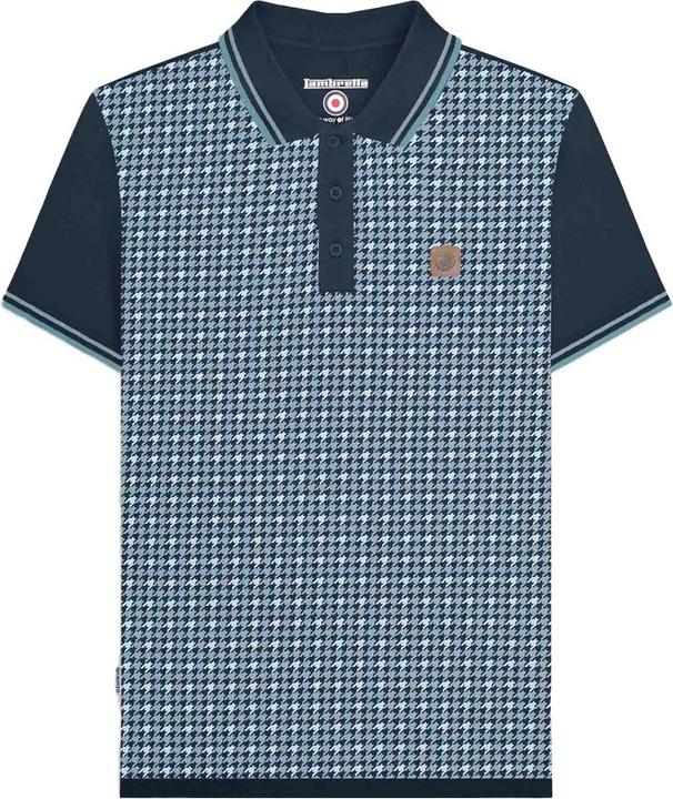 Actual product image Lambretta Mens SS24 Houndstooth Polo Shirt (3XL)