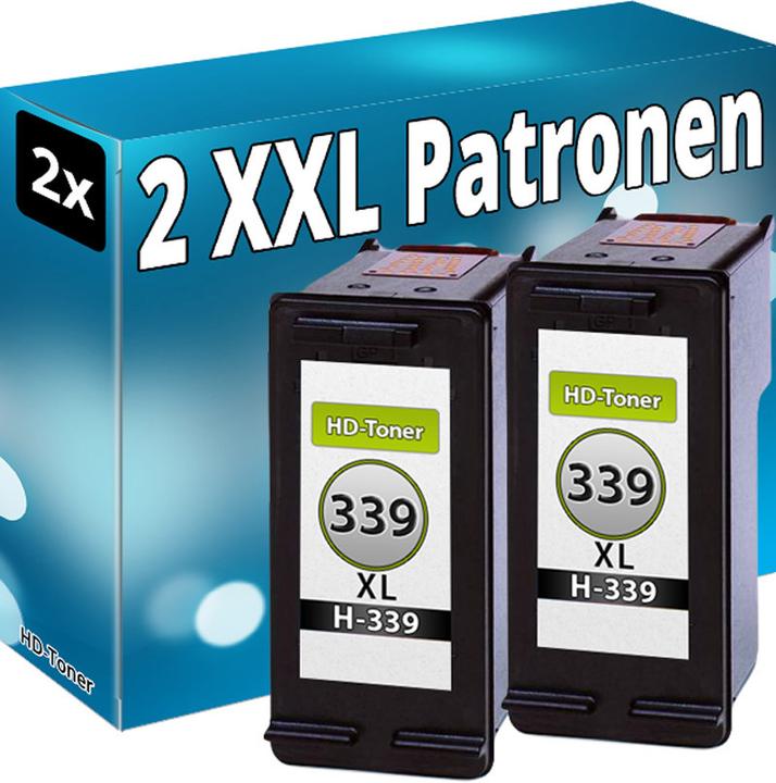 Immagine prodotto Druckfuxx 2x Patronen für HP 339 XL OfficeJet 7210 7310 DeskJet 5740 6540 6980 6