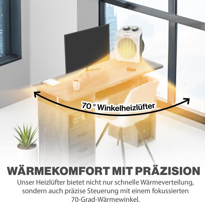 Actual product image Clatronic HL3761WH Elektrische Raumheizung Indoor Elektrischer Raumheizlüfter (2000 W)