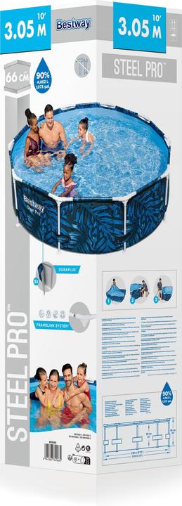 Actual product image Bestway Swimming pool STEEL PRO, 3.05 m. x 66 cm., 56985 (Ø 305 x 66 cm)