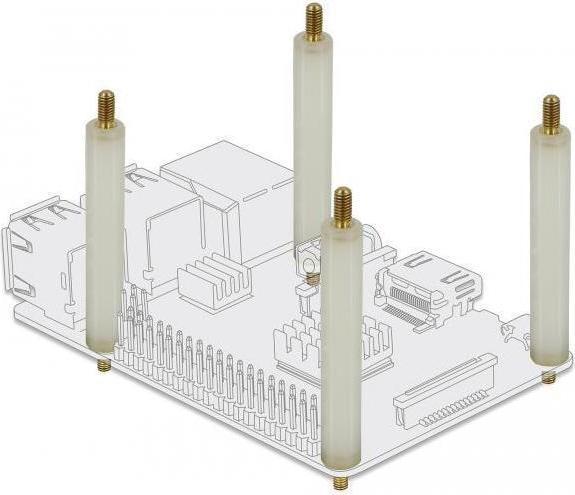 Image du produit Delock Entretoise M4 x M4, hexagonale, extérieur / extérieur, 90 mm naturel 4 pièces