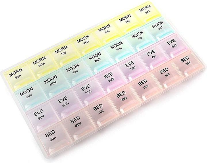 Produktbild Cbx Praktische 7-Tage-Pillenbox für Morgen, Mittag, Abend und Nachts