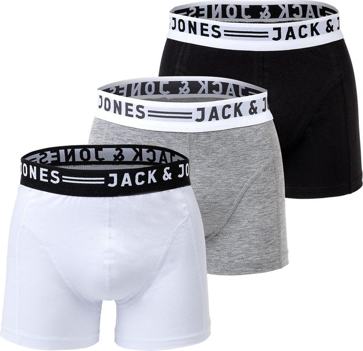 Grigio chiaro Melange, Nero, Bianco