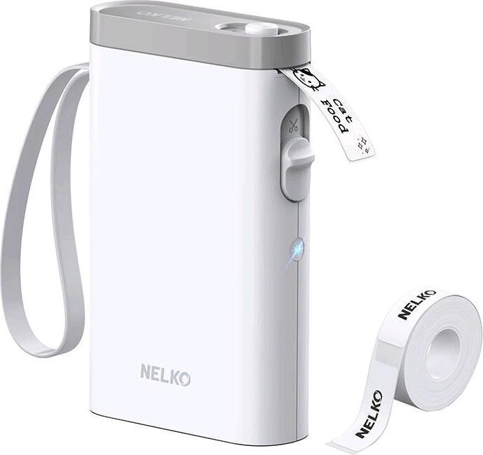 Nelko P21 thermal label printer (white) (203 dpi)