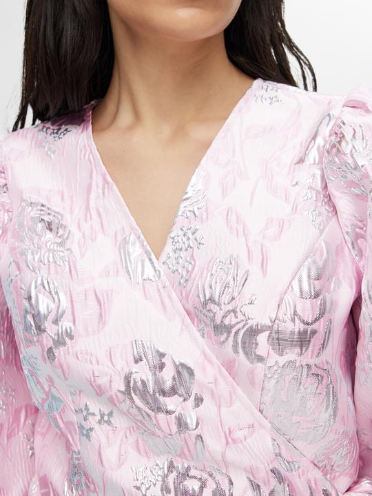 Produktbild Selected Femme Geblümtes Jacquard Wickelkleid (38)