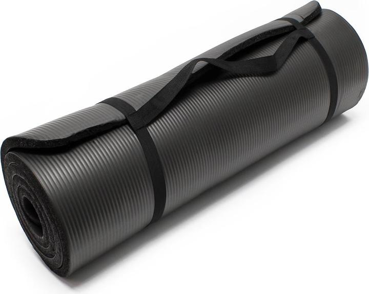 Actual product image Wiltec Camping mat black 185x80x1.5cm sleeping pad tent mat Yoga mat festival slip extra thick
