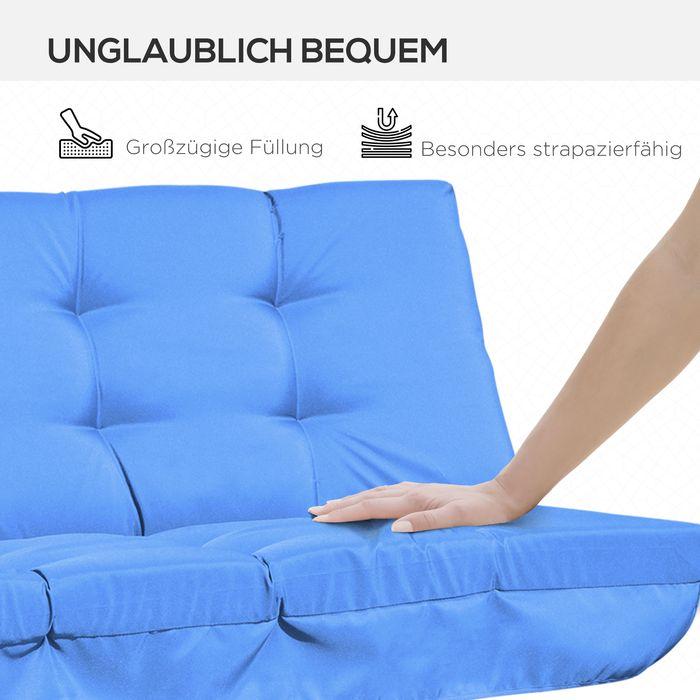 Produktbild Swisshandel24 Auflagen-Set 170 cm Hollywoodschaukel Blau