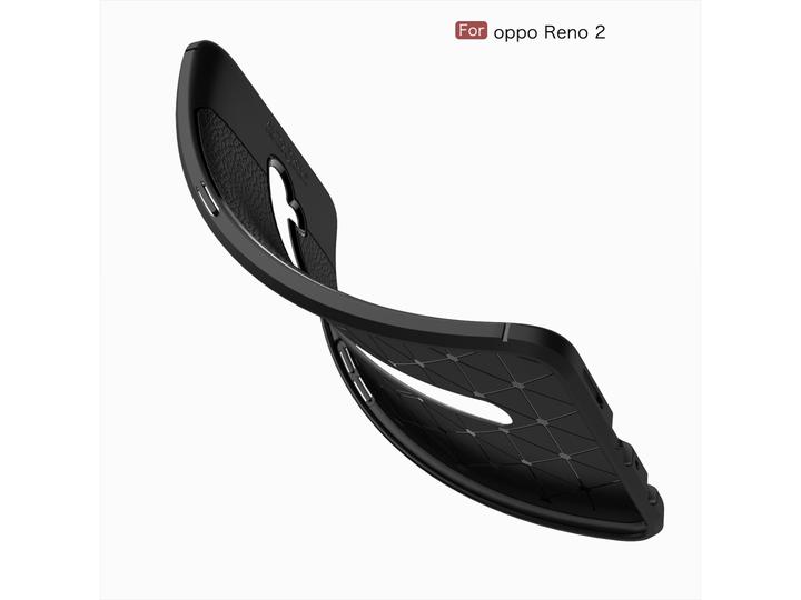 Produktbild Screenguard Oppo Reno2 Hülle Leather Design TPU Cover (Oppo Reno 2)