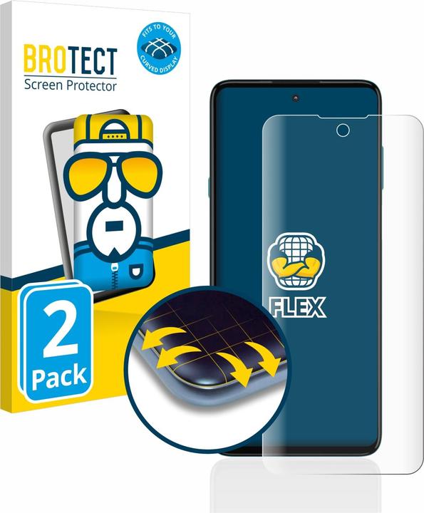 Produktbild BROTECT Full-Cover Displayschutz (2 Stück, Motorola Edge 20 Lite)