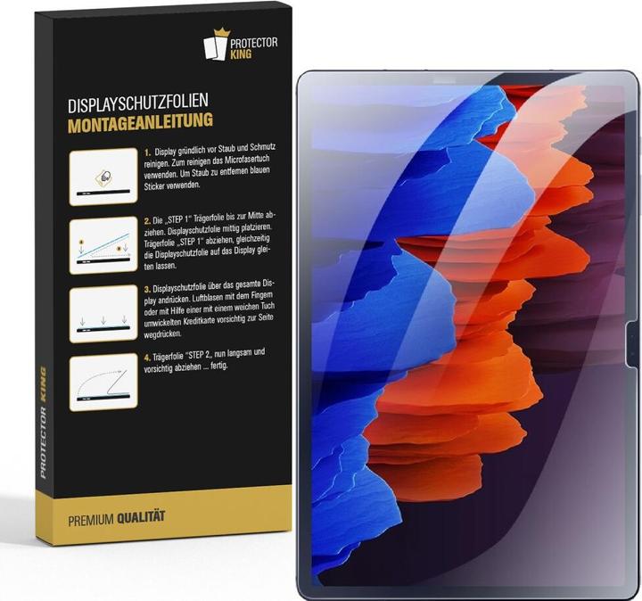 Actual product image Protectorking 6x Panzerfolie Anti-Shock matt entspiegelt (6 Piece, Galaxy Tab S8 Plus)