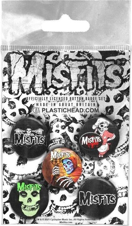 Image du produit Misfits Logo de l'entrepriseSet de 5 badges