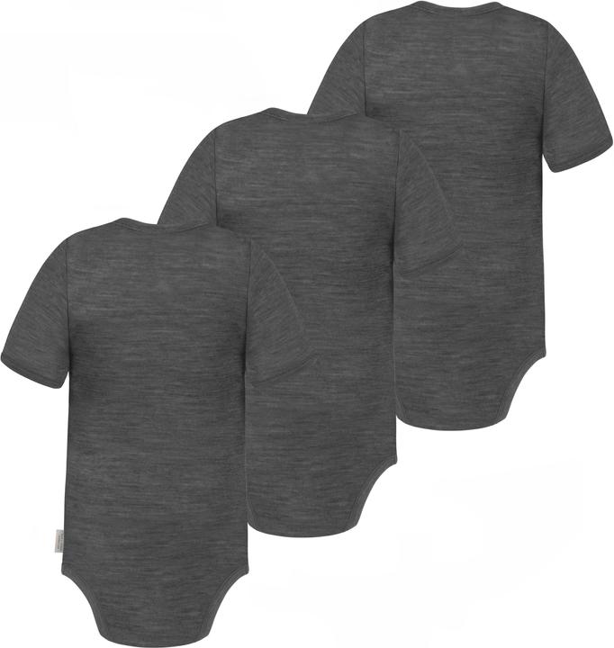 Immagine prodotto Normani Set di 3 body baby in merino a maniche corte "Tauranga" - 9287 (56)