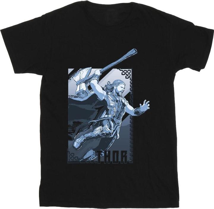Actual product image Mens Thor Love And Thunder Attack T-Shirt (XL)