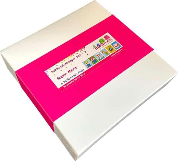 Actual product image pixeln.ch Schlüsselanhänger 6er Geschenk Set - Super Mario