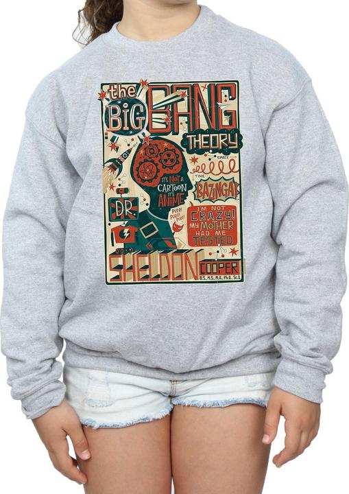 Immagine prodotto Big Bang Theory Infographic Poster Felpa Ragazze (140, 146)