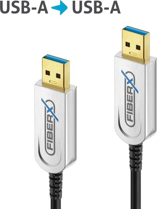 Actual product image Purelink Series - USB 3.1 Fibre Optic Cable - USB-A USB-A - 10m (10 m, USB 3.2 Gen 1)