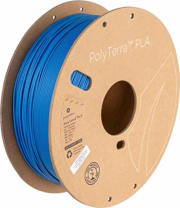 Produktbild Polymaker PolyTerra (PLA, 1.75 mm, 1000 g, Blau)