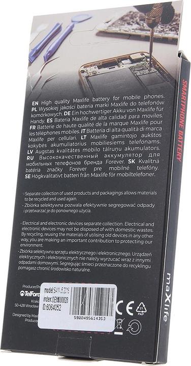 Actual product image Maxlife battery for Samsung Galaxy J5 2016 J510 EB-J510CBE 3100mAh