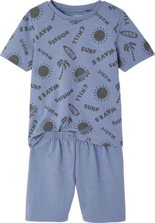 Image du produit Vertbaudet 3er-Pack Jungen Sommer-Schlafanzüge mit Surfer-Prints und Recycling-Baumwolle (128)