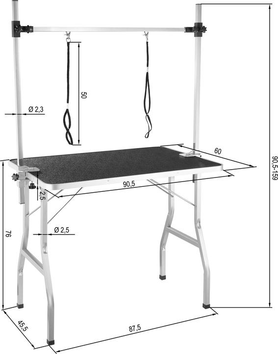 Produktbild tectake Trimmtisch (Hund)