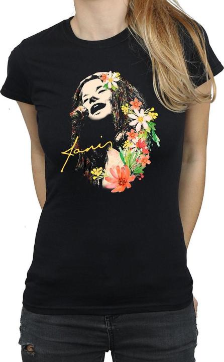 Produktbild Janis Joplin Floral Pattern TShirt (XXL)