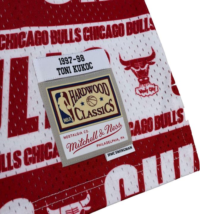 Produktbild Mitchell & Ness Swingman Teamwrap Mesh Jersey Chicago Bulls Toni Kukoc - L (L)
