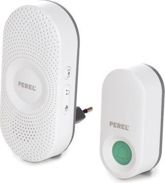 Actual product image Perel Radio Bell Complete Set With Optical Display (Funk)