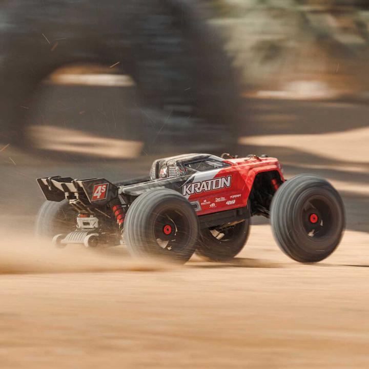 Image du produit Arrma Monster Truck Kraton 4x4 4S V2 BLX Rouge, ARTR, 1:10 (RTR Prêt à fonctionner)