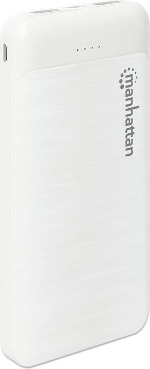 Produktbild Manhattan Powerbank 10000 mAh Weiss (10000 mAh, 5 W, 37 Wh)