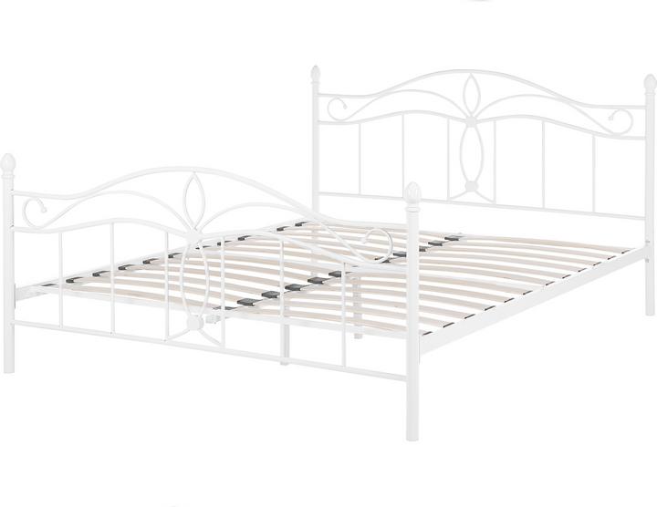 Produktbild Beliani Metallbett weiss Lattenrost 140 x 200 cm ANTLIA (140 x 200 cm)