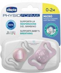 Image du produit Chicco Sucette physiologique PHYSIO FORMA MICRÒ silicone PINK 0-2m 2 pcs (2 x)