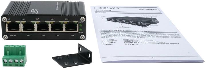 Immagine prodotto Exsys Mini switch Ethernet industriale 5x 1 Gbit/s (5 Porti)
