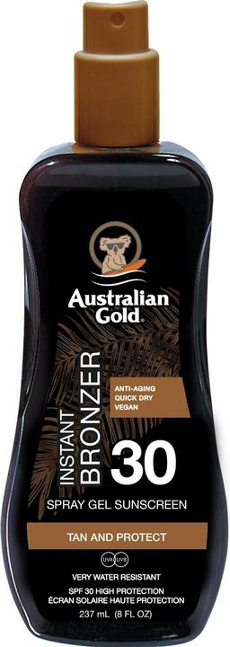 Actual product image Australian Gold Spray Gel with Bronzer (Sun spray, Sun gel, SPF 30, 237 ml)