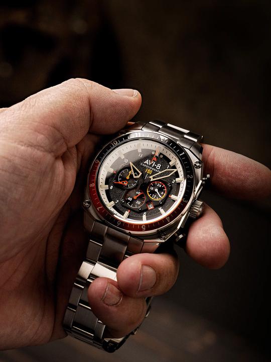 Produktbild AVI-8 AV-4100-11 Hawker Hunter Dual Time (Chronograph)