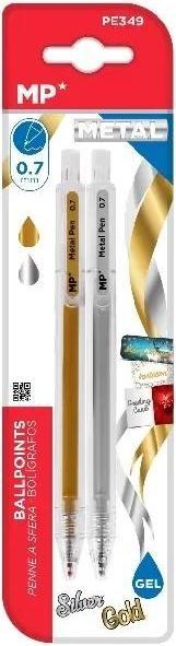 Immagine prodotto Main paper Metallisierter Gelstift 0,7 mm Silbergold (Argento e oro)