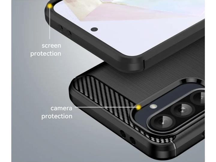 Actual product image Screenguard Carbon Brushed Soft TPU Hülle (Samsung Galaxy A36)