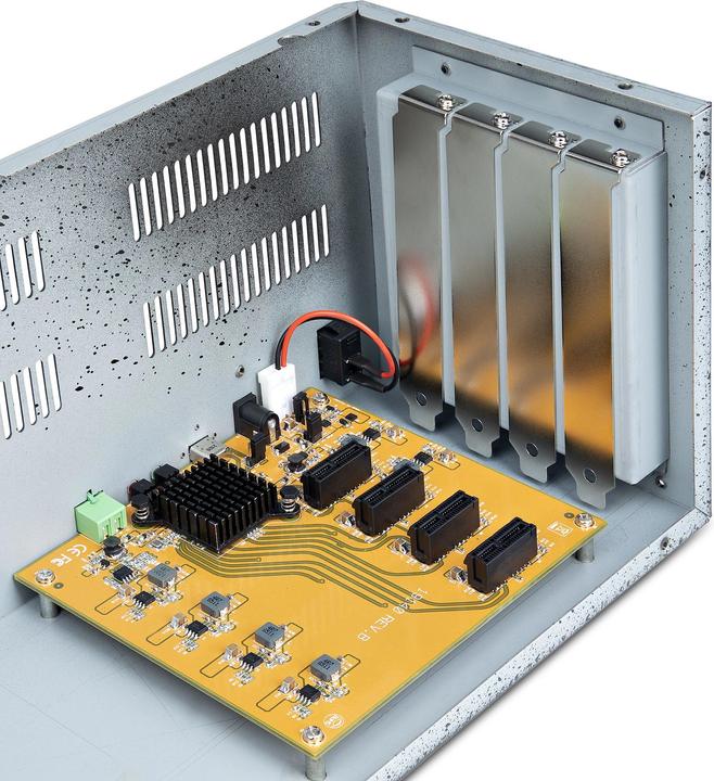 Productafbeelding StarTech com 4-Slot PCIe Uitbreidingschassis met PCIe x2 Host Card, PCIe 2.0 - 10Gbps, Externe PCIe