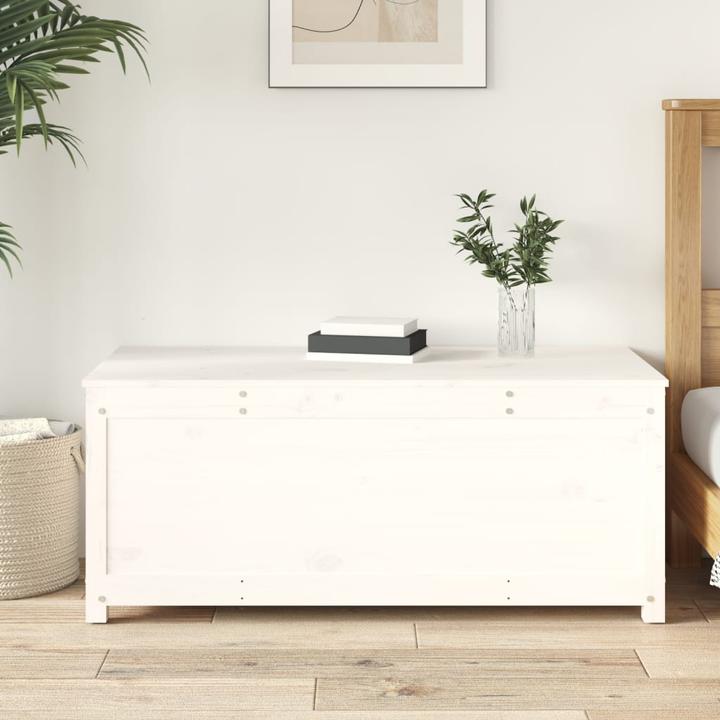 Produktbild VidaXL Truhe Weiss 110x50x45,5 cm Massivholz Kiefer,Farbe