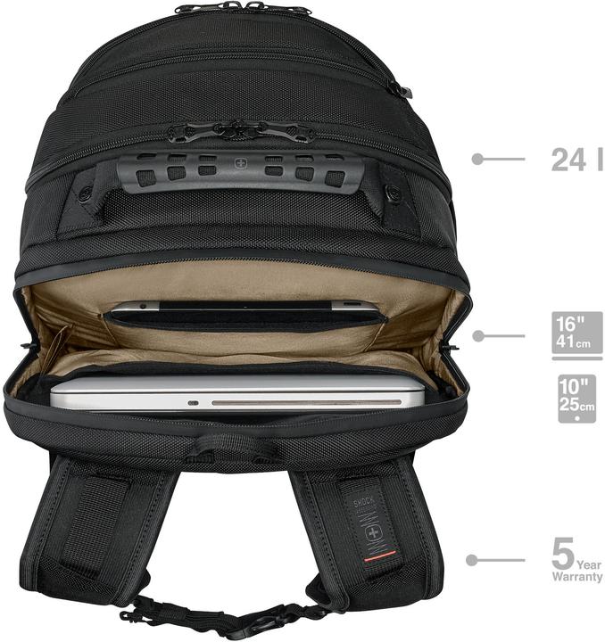 Produktbild Wenger Legacy Black Series 16-Zoll-Laptop-Rucksack - schwarz (24 l)