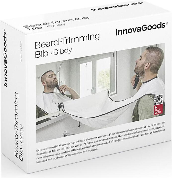 Produktbild InnovaGoods Bart-Auffang-Tuch mit Saugnäpfen Bibdy