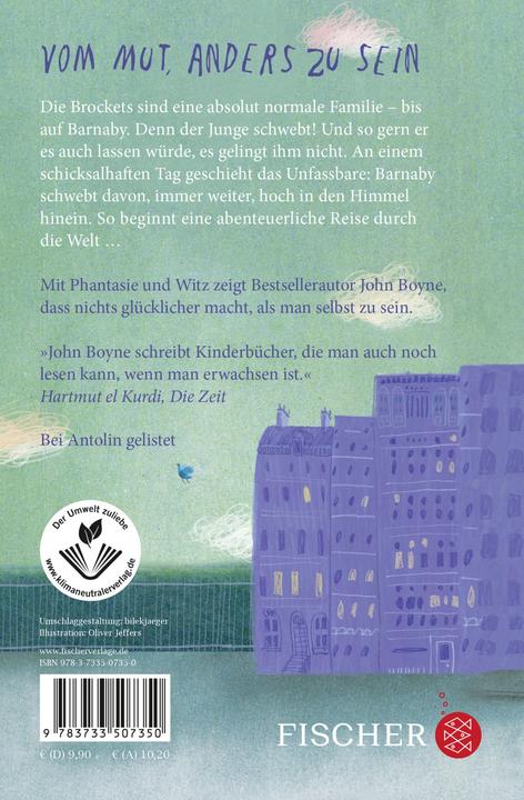 Immagine prodotto Die unglaublichen Abenteuer des Barnaby Brocket (Tedesco, Adelheid Zöfel, John Boyne, Jeffers olivastro, 2023)
