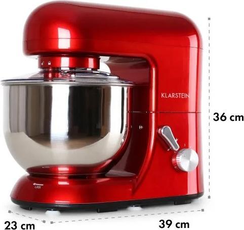 Immagine prodotto Klarstein Bella Rossa Food Processor1200 Watt, 5 Litri, Rosso