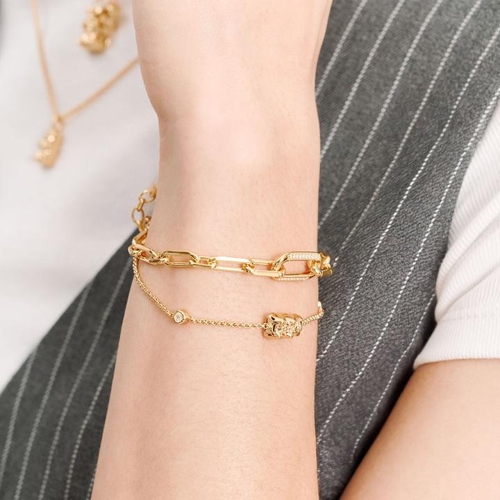 Actual product image Thomas Sabo Armband mit HARIBO Goldbär und Steinen vergoldet (19 cm, Silver 925)