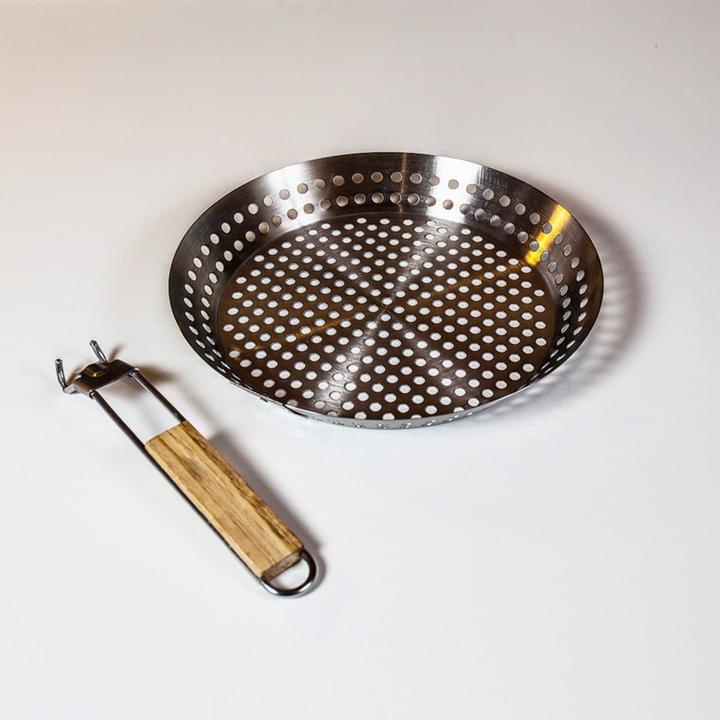 Actual product image Ich-zapfe Barbecue barrel, BBQ grill, beer barrel grill - type GF501 (36 cm, Grill pan, Cast iron)