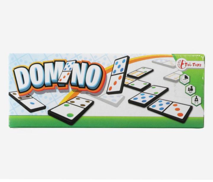 Actual product image Toi-Toys Domino game with numbers or colours