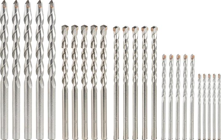 Produktbild AGT Beton-Bohrer-Set für Akkuschrauber, je 5x in 3/4/5/6/8 mm (Akkubetrieb)