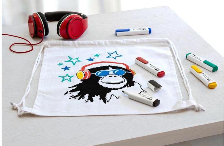 Image du produit Faber-Castell Marqueur textile (Multicolore, 5 mm, 5 x)