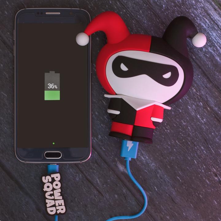 Produktbild PowerSquad Powerbank DC "Harley Quinn" - DC Comics (2500 mAh, 9.25 Wh)