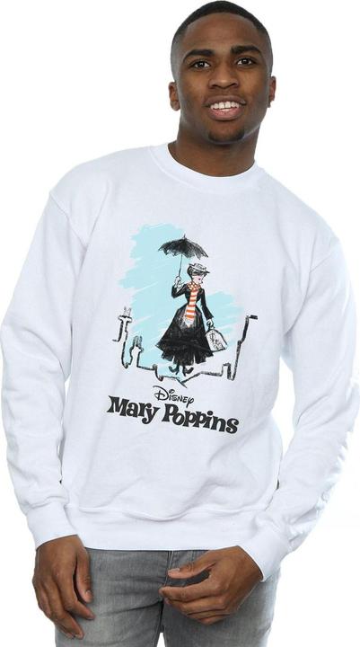 Actual product image Disney Mens Mary Poppins Rooftop Landing Colour Sweatshirt (4XL)
